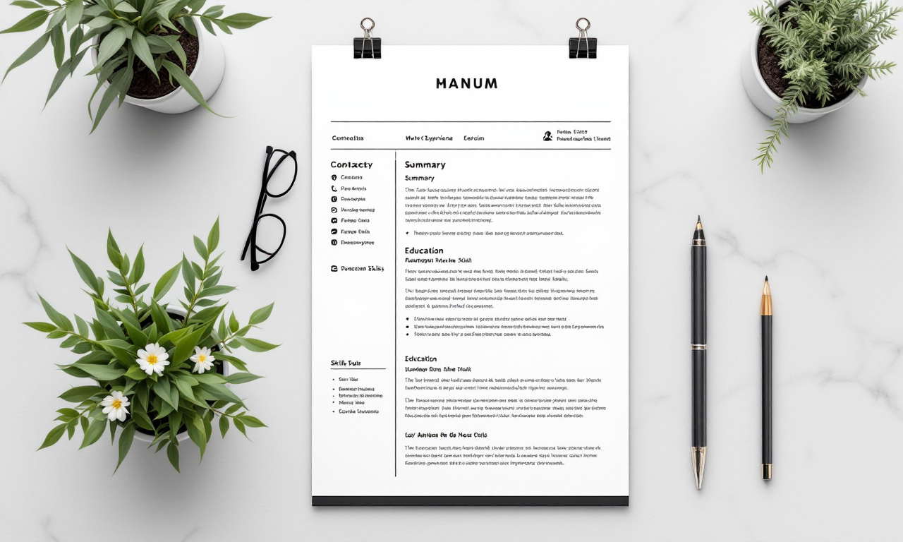 Пример CV для зарубежной компании
